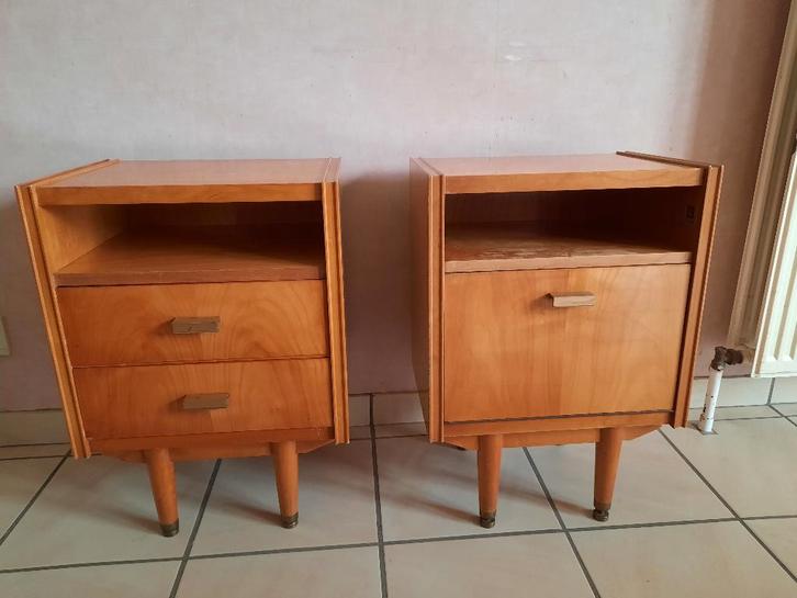 vintage nachtkastjes, Collections, Rétro, Maison et Meubles, Enlèvement