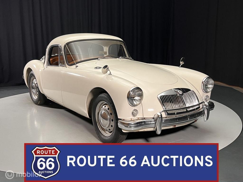 MG MGA Coupe 1500 | 1959 | Route 66 Auctions, Auto's, Zwart, Bedrijf, Handgeschakeld, Overige carrosserie