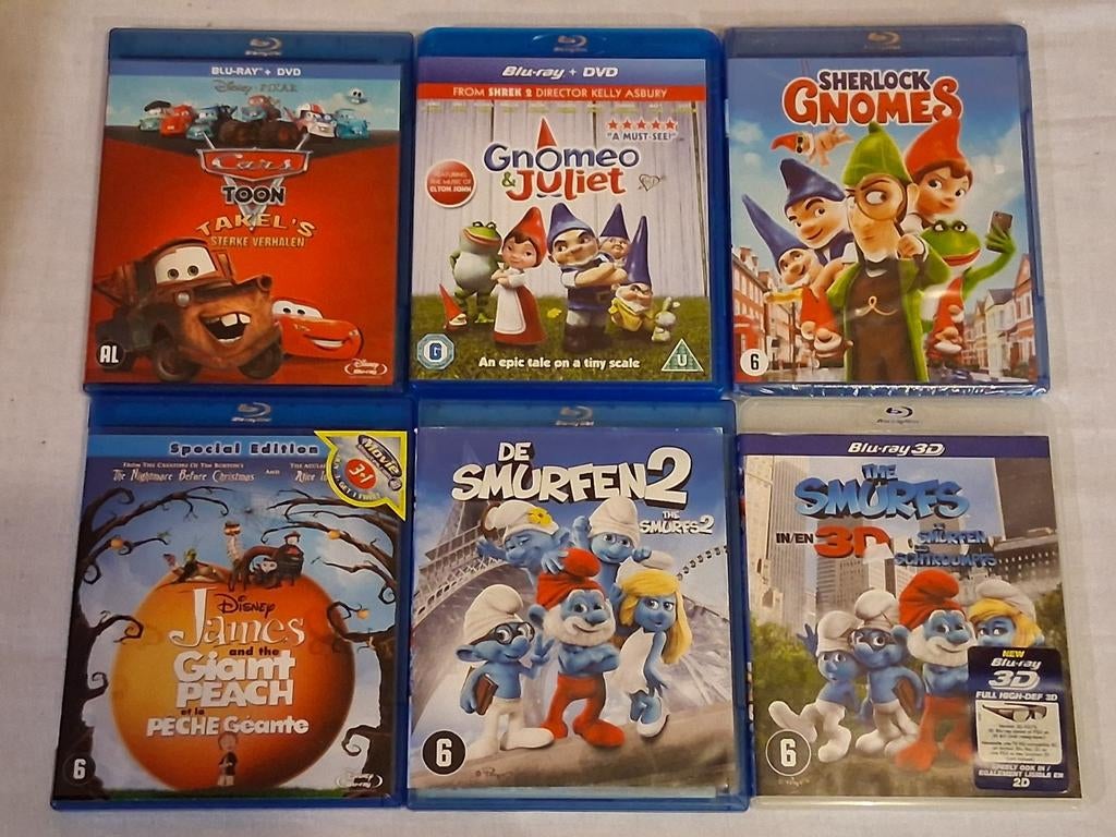 6 animatiefilms op blu-ray, Ophalen of Verzenden