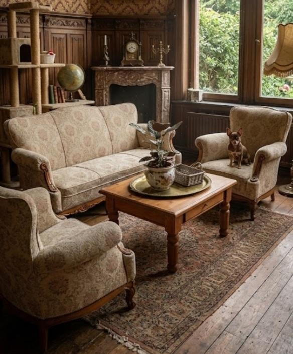 Antieke salon, Ophalen