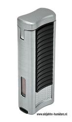 RONSON PASSAT AANSTEKER 2 X JETFLAME BOOR SILVER BLACK   ro6, Verzamelen, Rookartikelen, Aanstekers en Luciferdoosjes, Verzenden