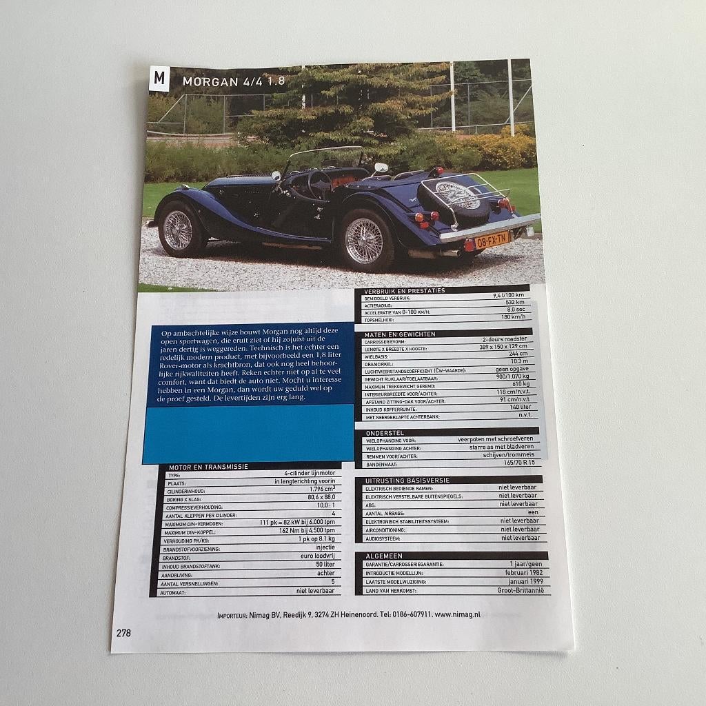 Artikel Morgan 4-4, Ophalen of Verzenden, Zo goed als nieuw, Mitsubishi