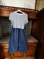 Mooi setje,donkerblauwe broek met shirt van Zara maat M, Kleding | Dames, Blauw, Zara, Zo goed als nieuw, Korte mouw