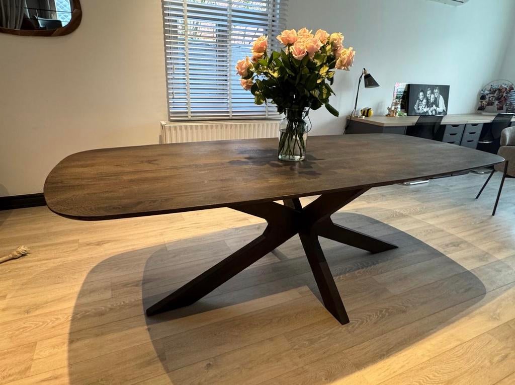 Eetkamertafel Te koop wegens verhuis, Huis en Inrichting, Ophalen, 100 tot 150 cm, 200 cm of meer, Zo goed als nieuw