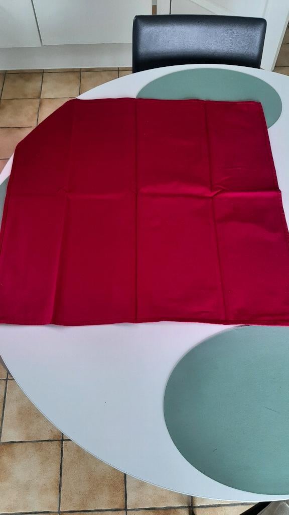 12 Tafelnappen, Ophalen, Rood, Textiel, Klassiek