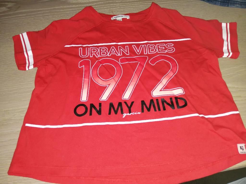 " NIEUW " GARCIA rood t shirt maat 152 - 158, Enfants & Bébés, Vêtements enfant | Taille 152, Neuf, Enlèvement ou Envoi, Chemise ou À manches longues