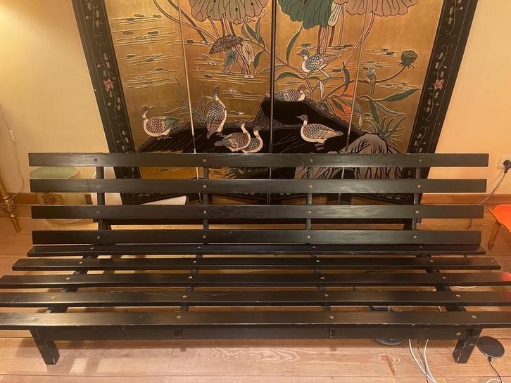 Canapé-lit et fauteuil, Jardin & Terrasse, Bancs de jardin, Utilisé, Bois, Enlèvement