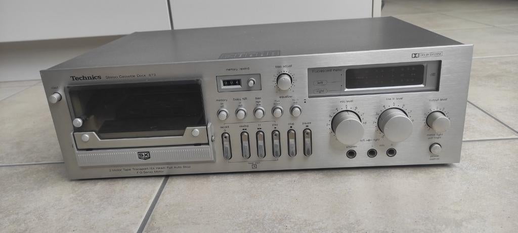 Lecteur de cassettes stéréo Technics RS-673, modèle vintage, Enlèvement