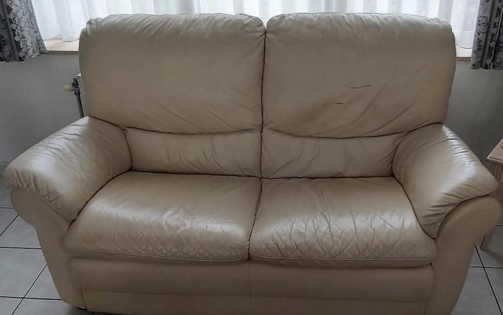 Salon3-2-1 zit met relax in 3zit en 1 zit, Huis en Inrichting, Zetels | Zetels, Gebruikt, Rechte bank, Vierpersoons of meer, Minder dan 150 cm