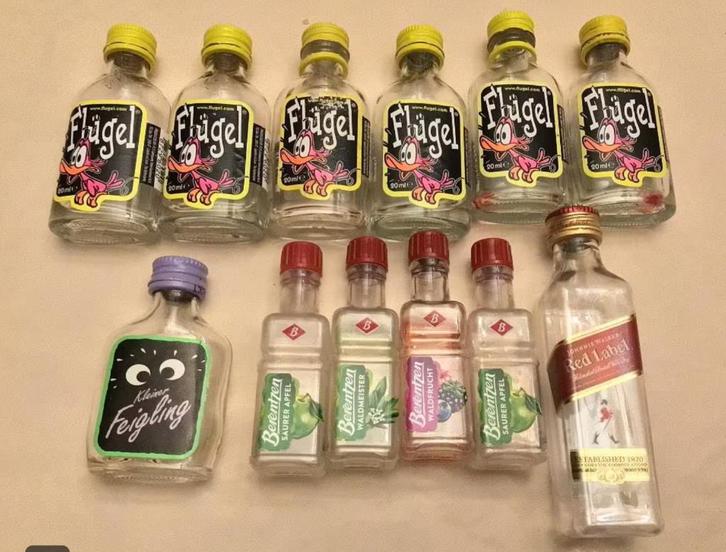 Bouteilles Flugel, Feigling, Boonekamp, Johnny Walker, Collections, Marques de bière, Bouteille(s), Enlèvement ou Envoi