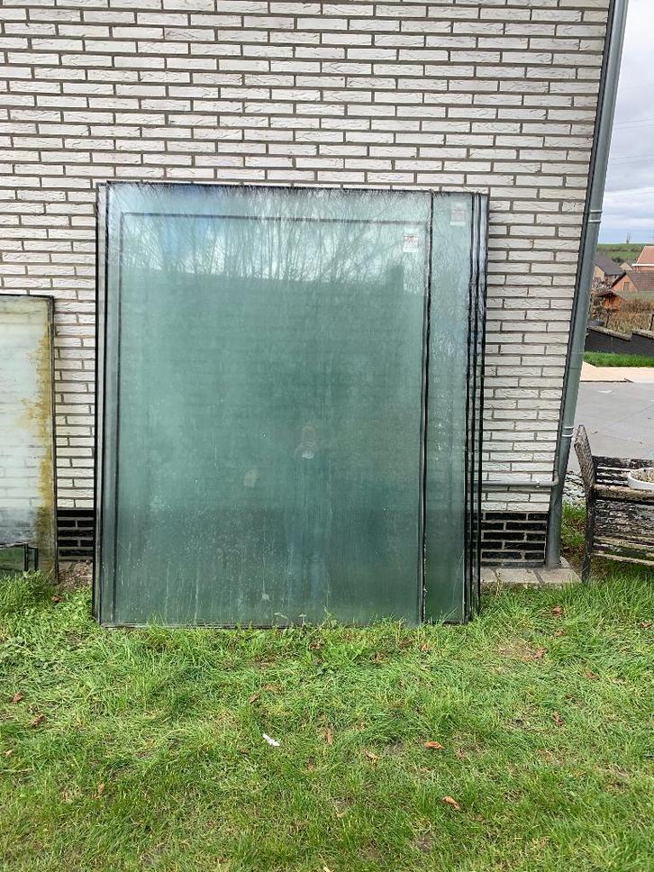 GRANDES VITRES A DONNER, Doe-het-zelf en Bouw, Glas en Ramen, Gebruikt, Gevelraam of Ruit, 160 cm of meer, 160 cm of meer, Dubbelglas