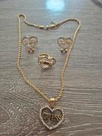 Sieraden quess, Verzenden, Nieuw, Goud, Met strass