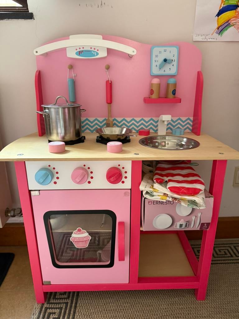 Keukentje Vertbaudet, Ophalen, Zo goed als nieuw, Hout, Speelkeuken