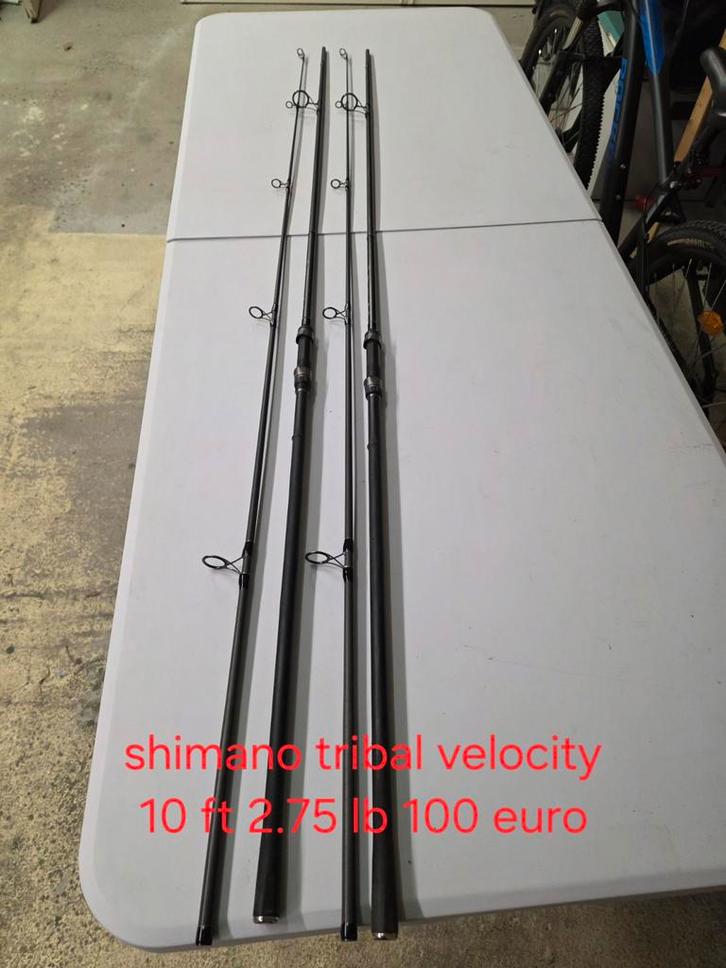 Shimano tribal velocity 10 ft, Watersport en Boten, Hengelsport | Karpervissen, Ophalen