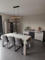 Woon- en eetkamerset, Enlèvement, Utilisé, Scandinavisch modern, 4 à 6 chaises