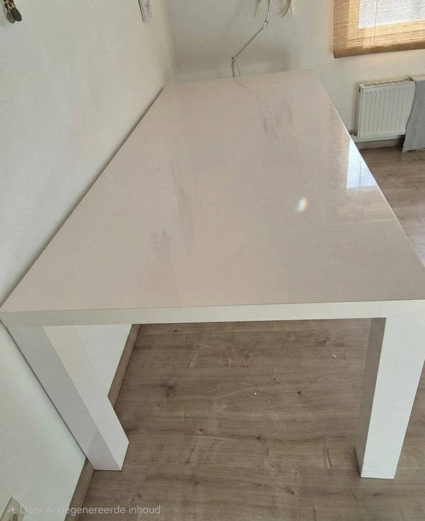Hoogglans Tafel 2.20m 1.00 m,hoogte 76cm, Huis en Inrichting, Ophalen