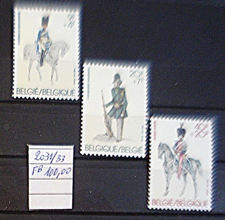 Belgique 2031/33 **/mnh, Non oblitéré, Gomme originale, Envoi, Neuf