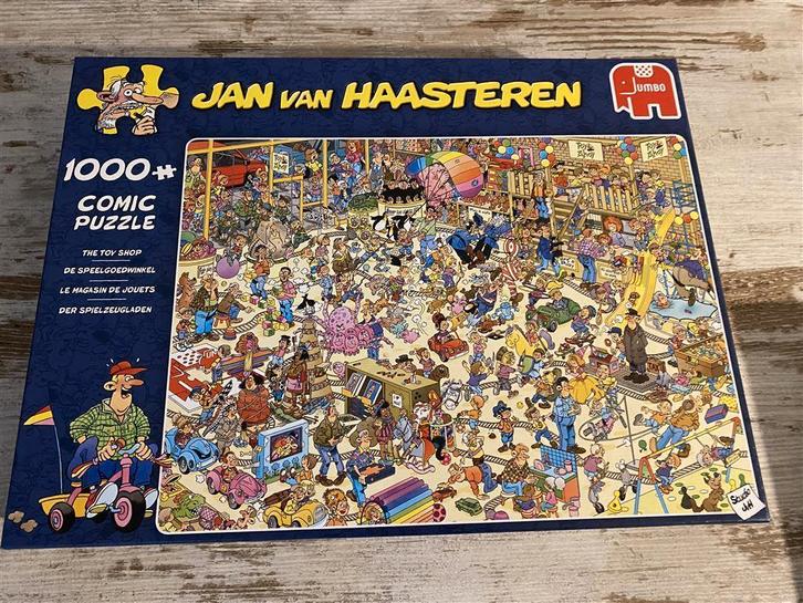 jan van haasteren - de speelgoedwinkel 1000 stuks [s312], Hobby en Vrije tijd, Denksport en Puzzels, Zo goed als nieuw, Verzenden