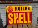 Oud origineel SHELL emaille reclamebord, Ophalen, Gebruikt, Reclamebord