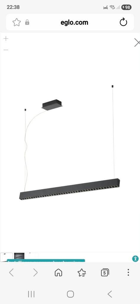 Lampe suspendue LED Eglo Termini, Maison & Meubles, Lampes | Suspensions, Neuf, Métal, Enlèvement