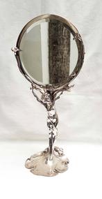 Art Nouveau - Miroir de table - Argentor., Enlèvement ou Envoi, Autres formes, Moins de 50 cm, Moins de 100 cm