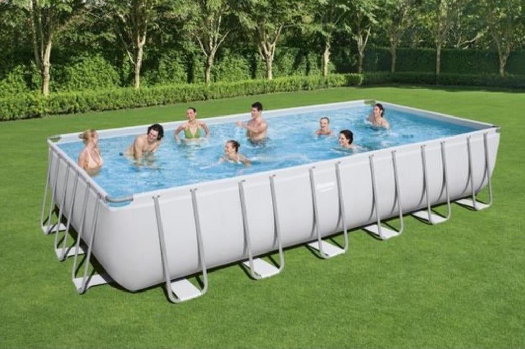 Piscine intégrée blanche Bestway XTR 7,3 x 3,6 x 1,3 m, Jardin & Terrasse, Piscines, Comme neuf, Piscines hors sol, 120 cm ou plus