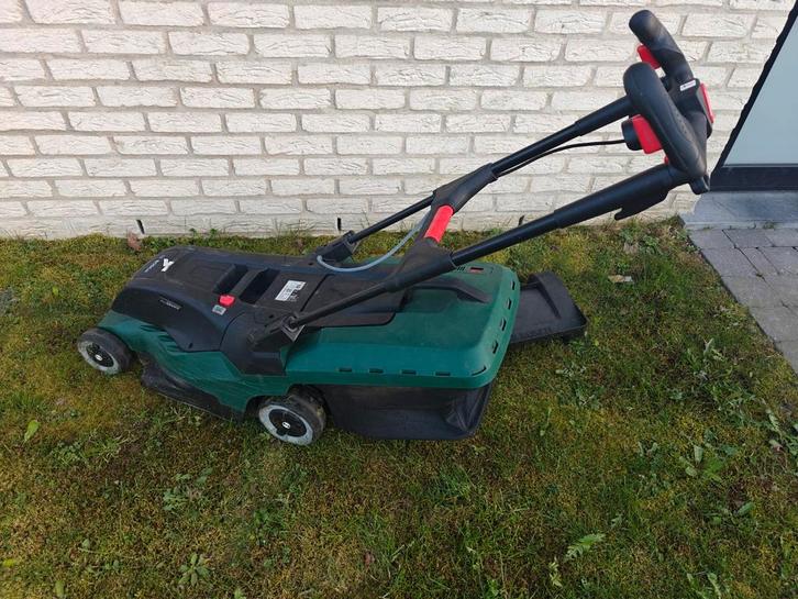 Grasmachine electrisch met mulchfunctie, Tuin en Terras, Grasmaaiers, Elektrische grasmaaier, Mulchfunctie, Opvangbak, Ophalen