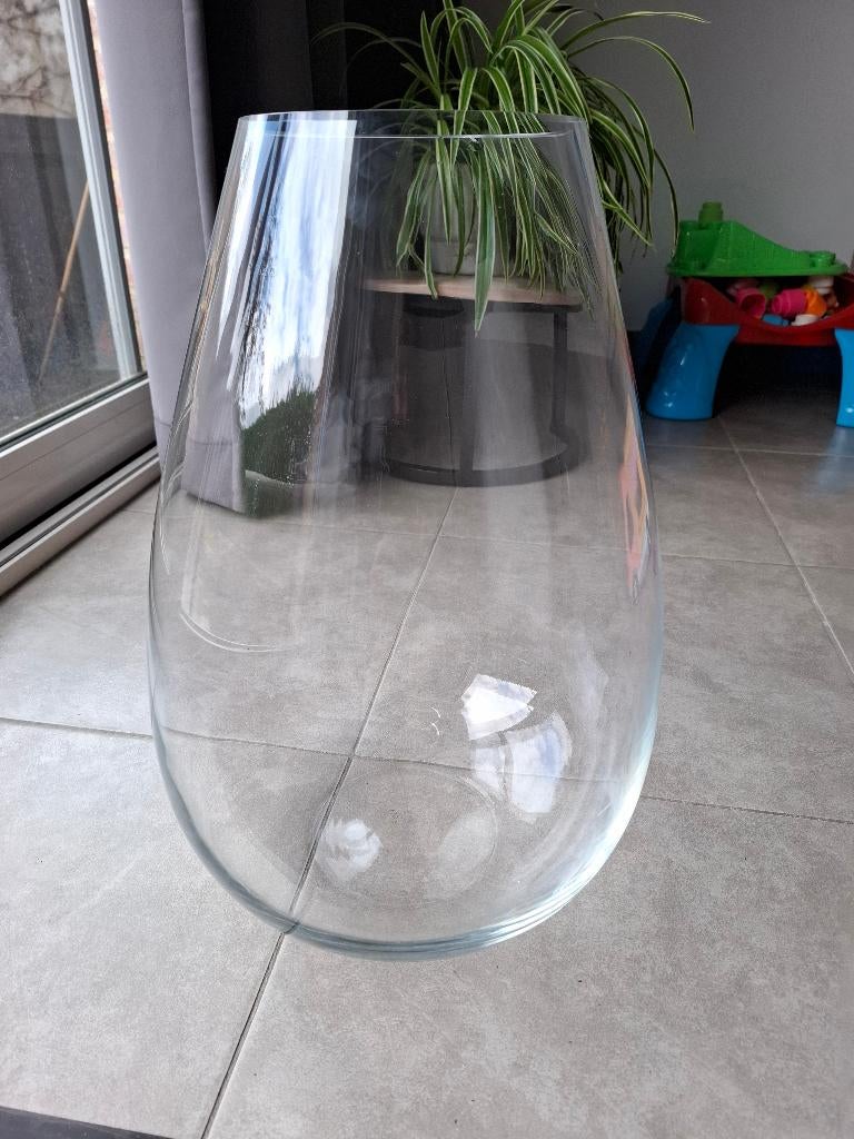 Glazen vaas, Ophalen, Gebruikt, Overige kleuren, Glas
