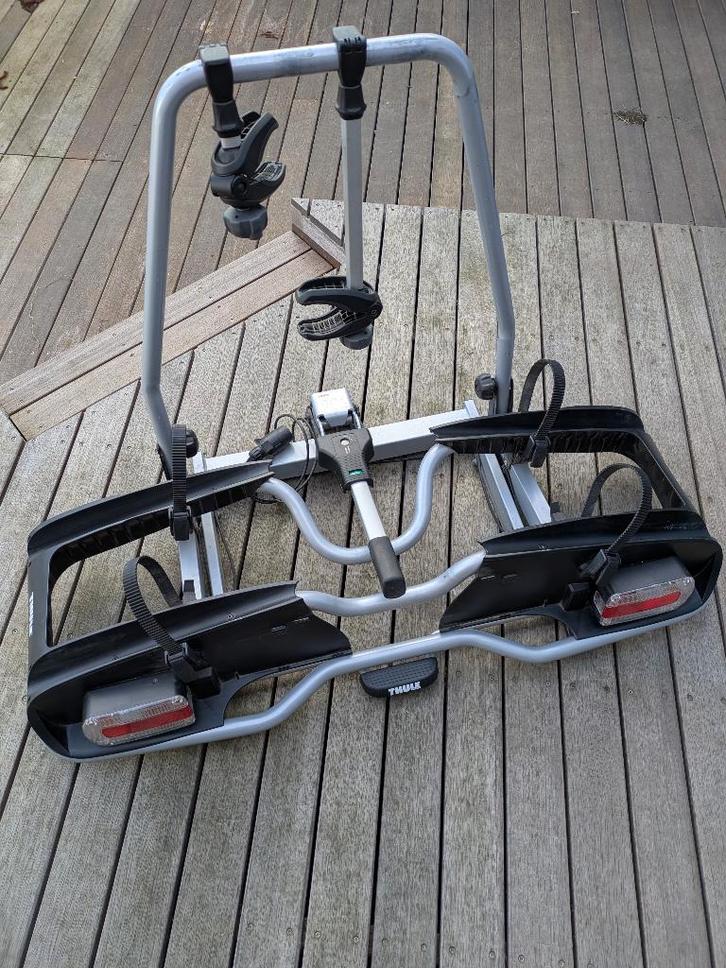 Thule fietsendrager voor 2 (elektrische) fietsen, Auto diversen, Fietsendragers, Gebruikt, 2 fietsen, Ophalen