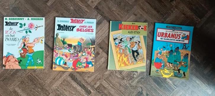 4 strips: 1 Urbanus, 2 Asterix, 1 Kiekeboe, 1 euro per stuk, Livres, BD, Utilisé, Enlèvement
