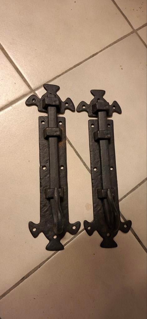 2 serrures coulissantes/serrure de porte en fer forgé, Maison & Meubles, Enlèvement