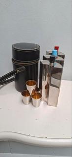 Vintage Duitse Art Deco Reisbar 3 fles + 4 shots, Enlèvement ou Envoi, Accessoires