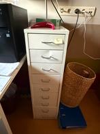 Wit metalen ladekastje, Ophalen, Minder dan 50 cm, Gebruikt, 5 laden of meer