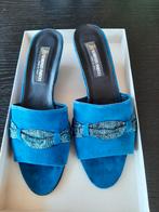 Dames schoenen, Blauw, Instappers, Ophalen of Verzenden, Zo goed als nieuw