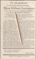 Victime de guerre 1940-1945, Envoi