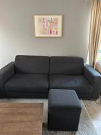 salon zwart stof 3-zit, Huis en Inrichting, Ophalen, Stof, Modern