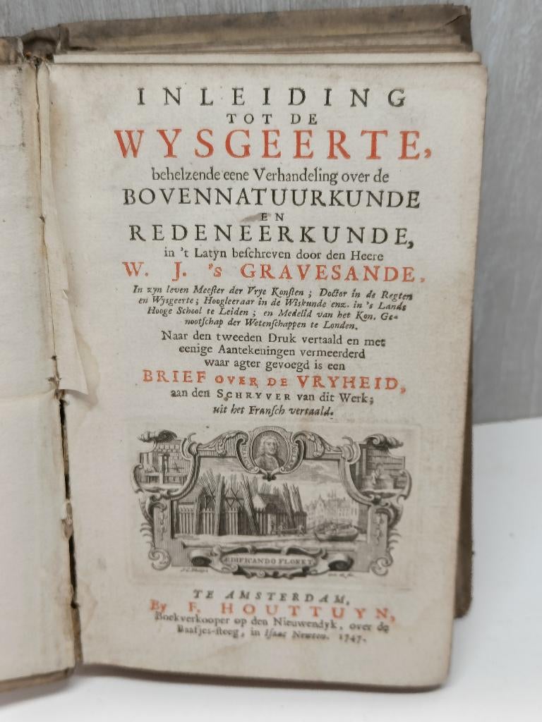 1747 inleiding tot de wysgeerte bovennatuurkunde, Ophalen of Verzenden