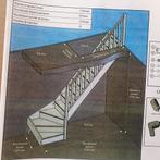 Escalier 1/4 tournant droit neuf, Bricolage & Construction, Échelles & Escaliers, Enlèvement, Escalier