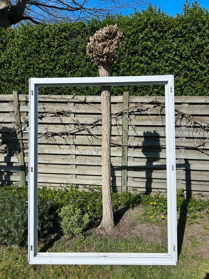 PVC ramen dubbel glas, Bricolage & Construction, Châssis & Portes coulissantes, Utilisé, Châssis de fenêtre, Synthétique, 150 à 225 cm