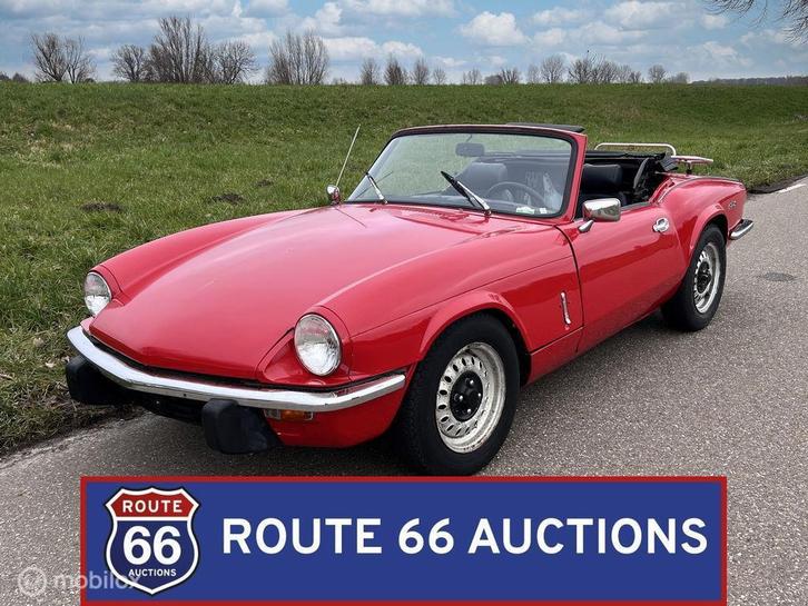 Triumph Spitfire Mk 4 | 1972 | Route 66 Auctions, Auto's, Oldtimers, Bedrijf, Te koop, Triumph, Benzine, Overige carrosserie, Handgeschakeld
