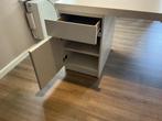 Bureau wit ikea, Huis en Inrichting, Bureaus, Ophalen, Kabelgoot, Zo goed als nieuw, IKEA