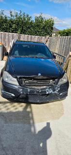 Mercedes c200 met schade, Autos, Mercedes-Benz, Euro 5, Achat, Feux de jour LED, Noir