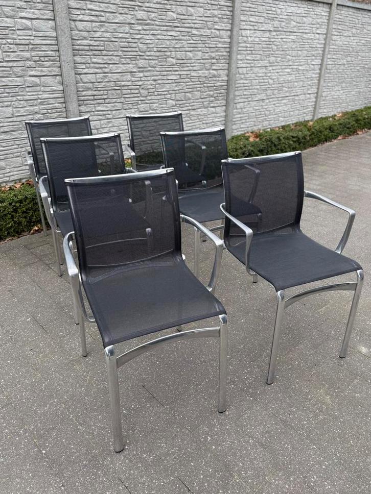 design Highframe stapelbare stoelen Alias Alberto Meda 6 x, Huis en Inrichting, Stoelen, Zo goed als nieuw, Ophalen