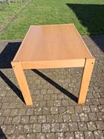houten keukentafel en 6 rieten stoelen, Enlèvement, Utilisé
