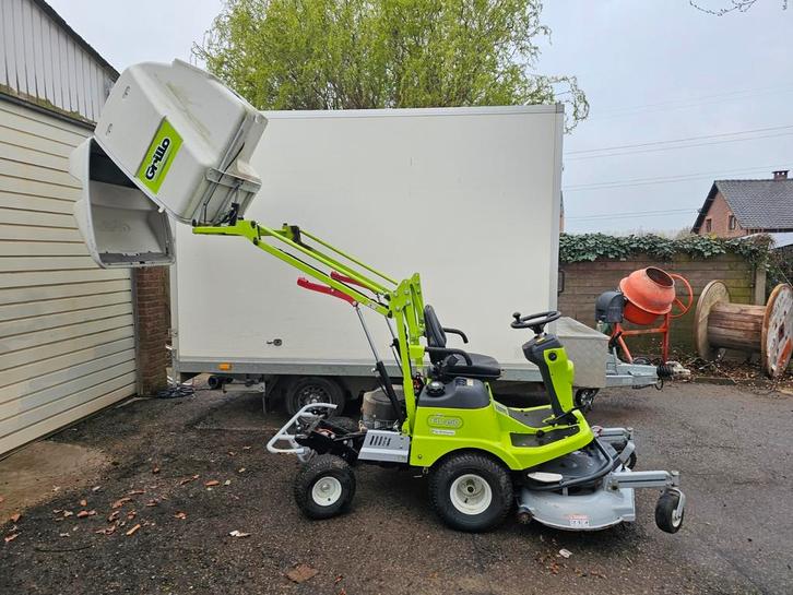 Grillo FD450 (110 uur)professionele zitmaaier met opvangbak, Jardin & Terrasse, Tondeuses à gazon, Utilisé, Tondeuses à gazon à essence