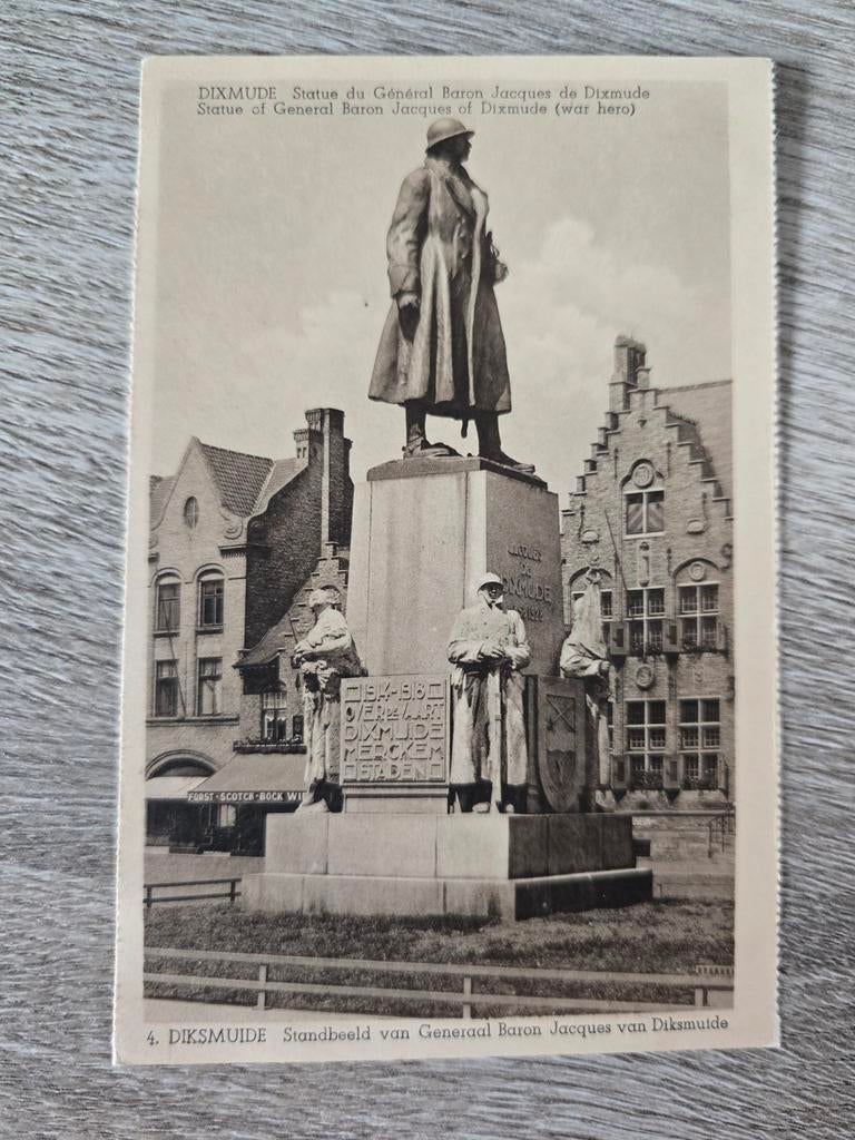 Postkaart Diksmuide , Generaal Baron Jacques van Diksmuide, Ophalen of Verzenden
