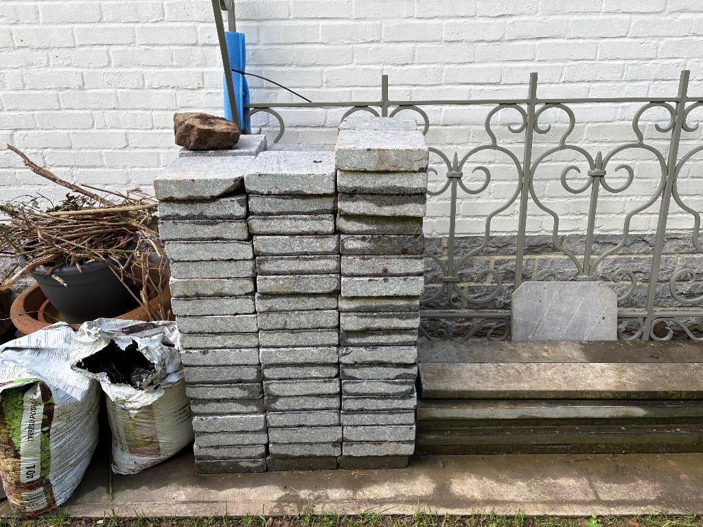 Dalles terrasse pierre bleue, Jardin & Terrasse, Jardin & Terrasse Autre, Comme neuf, Enlèvement