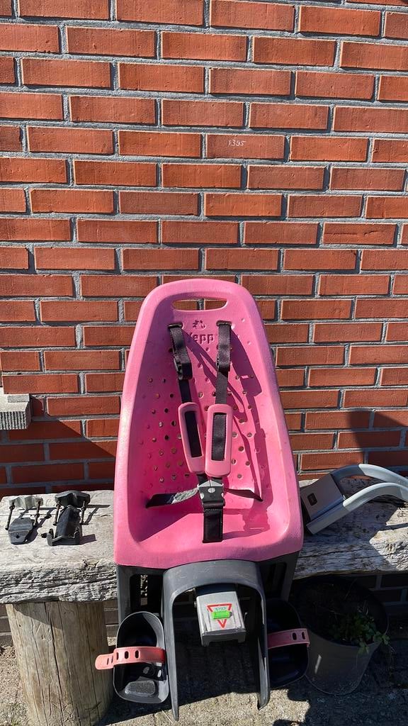 Yepp kinder fiets stoel, Fietsen en Brommers, Fietsaccessoires | Fietsstoeltjes, Achterzitje, Ophalen, 15 t/m 25 kg, Gebruikt