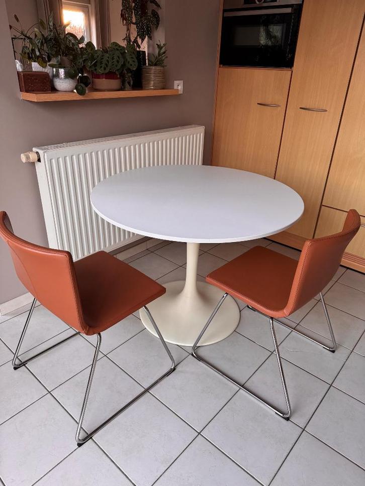 Bernhard stoelen Ikea, Maison & Meubles, Chaises, Comme neuf, Deux, Cuir, Brun, Enlèvement