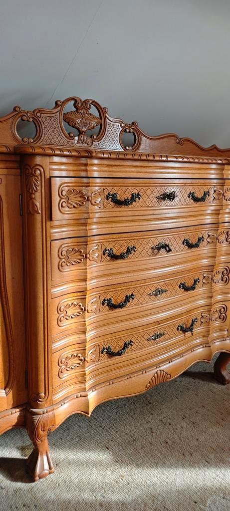 Antieke massief eiken eetkamer – complete set, Antiek en Kunst, Antiek | Meubels | Kasten, Ophalen